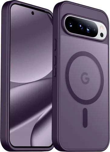Vista 66 de SPIDERCASE Funda magnética para Google Pixel 9A, protección contra caídas de grado militar, delgada, translúcida, mate, a prueba de golpes