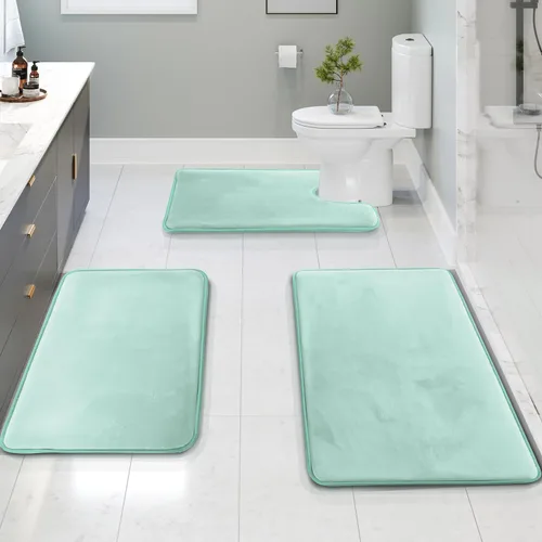 Vista 11 de Clara Clark tapete para baño, regadera o tina, de gomaespuma, negro, antiderrapante Camel Oro