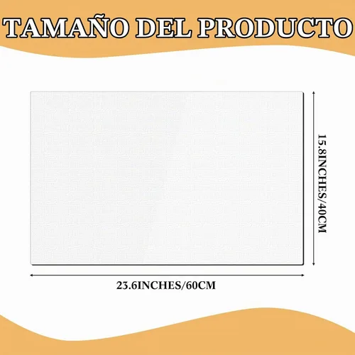 Vista 2 de Protector para mesita de noche, protector de plástico transparente de 15.8 x 23.6 pulgadas, 0.059 in de grosor, rectangular, de cloruro