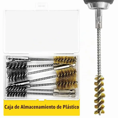 Vista 7 de Juego de 8 cepillos de acero inoxidable 304 y latón