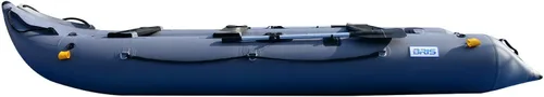Vista 2 de BRIS Bote inflable de 14.1 pies Kayak inflable 3 persona Kayak canoa pesca poonton barco