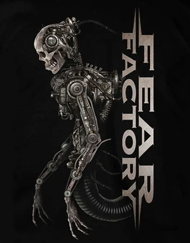 Vista 3 de Camiseta Fear Factory 'Mechanical Skeleton' (negro)