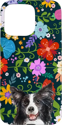 Vista 31 de Border Collie Ditsy Flower Floral Pattern for Women Case for iPhone 17