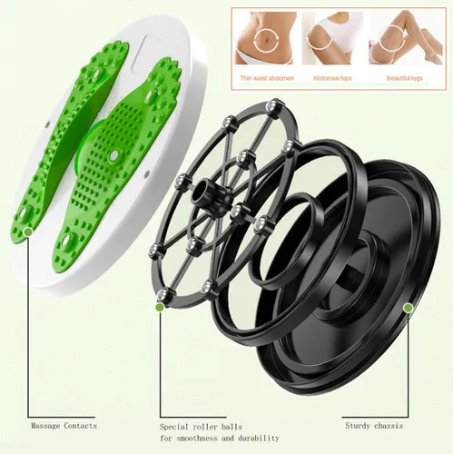 Vista 3 de Twister/Ab Twister Board para ejercicio de cintura, disco de torsión de cintura, masaje de pies para fitness, perder peso, equipo deportivo