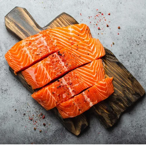 Vista 4 de Today Gourmet Foods of NC - Filetes de salmón noruego de grado sushi (filetes de 12-6/7 onzas) (Kosher)