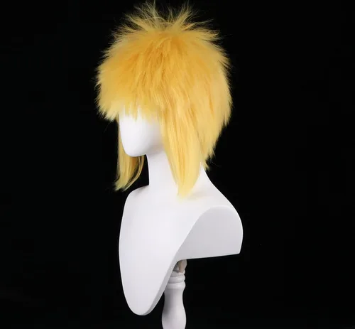 Vista 26 de COSPLAZA Peluca de cosplay de niña larga y recta azul profundo de pelo completo de anime