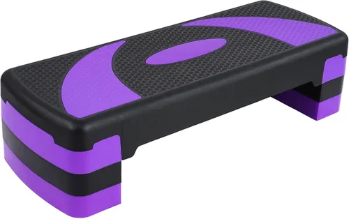 Vista 11 de BalanceFrom 31-inch Aerobic Step Platform Trainer with 3 Adjustable Risers Negro