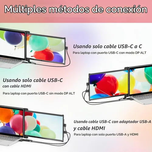 Vista 3 de Duex Extensor de pantalla para portátil Plus DS, extensor de monitor