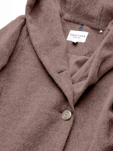 Vista 4 de Cole Haan Abrigo de hombro caído de mezcla de alpaca para mujer