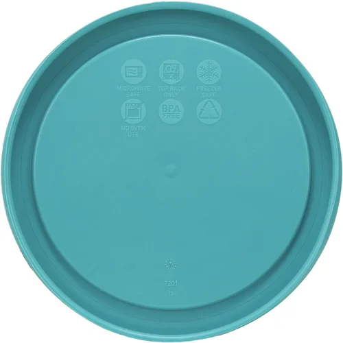 Vista 2 de Pyrex 7201-PC - Tapa de repuesto para almacenamiento de alimentos turquesa de 4 tazas, fabricada en Estados Unidos