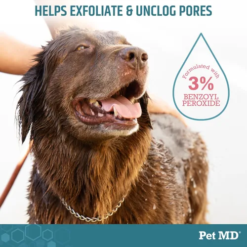 Vista 3 de Pet MD Champú de peróxido de benzoilo y Pet MD Salmon Omega Bites