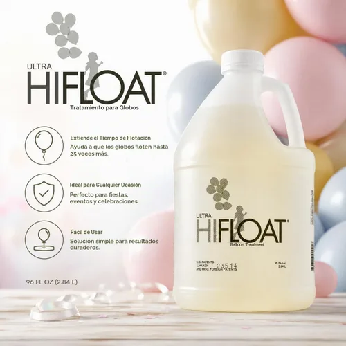 Vista 2 de Hi-Float Company Ultra Hi-Float Globo, 96 onzas, multicolor