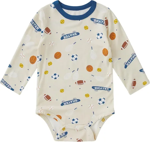 Vista 86 de pureborn Mameluco de algodón súper suave para bebés niños y niñas de 0 a 24 meses