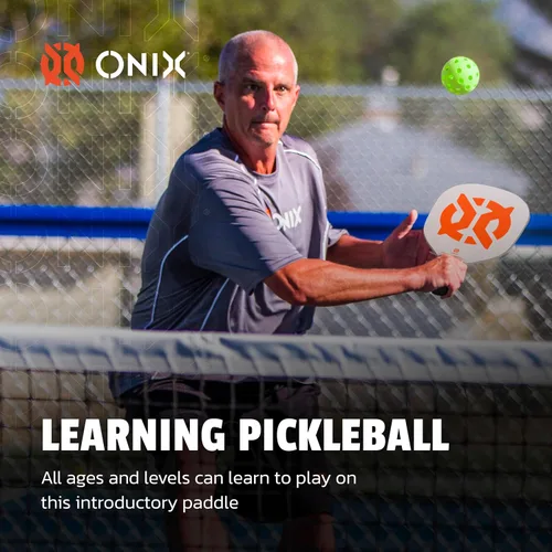 Vista 3 de Recruit by Onix - Juego de iniciación de pickleball - Incluye dos paletas de madera de álamo y dos bolas amarillas