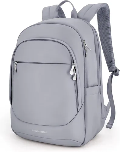 Vista 17 de LIGHT FLIGHT Mochila de viaje para mujer, mochila para laptop de 17.3 Beige