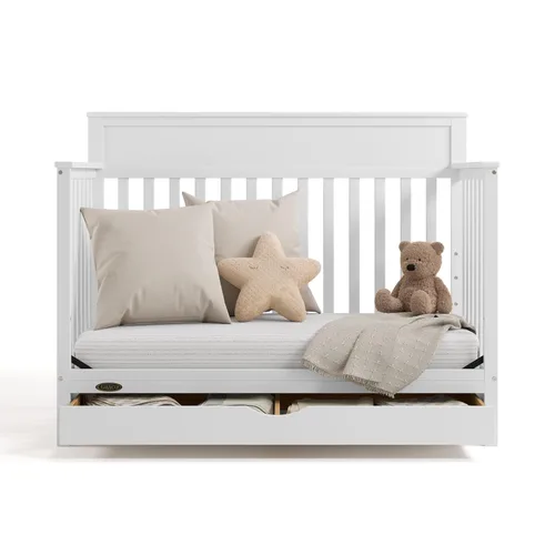 Vista 5 de Graco Shiloh - Cuna convertible 5 en 1 con cajón - Cuna de bebé con certificación GREENGUARD Gold hecha de madera, se convierte en cama infantil
