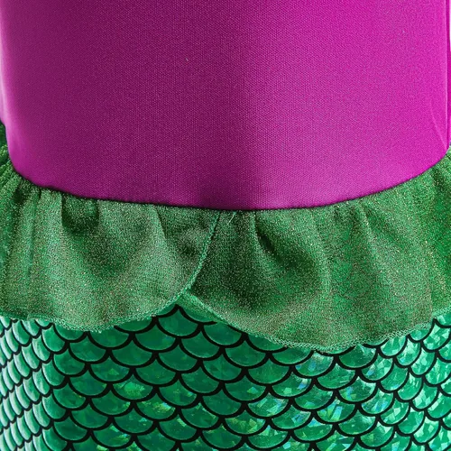 Vista 6 de DOCHEER Little Girls Princess Costume Gorgeous Fancy Queen Dress Up Cosplay Party Dresses2-12 T