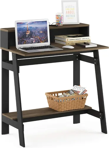 Vista 26 de Furinno Simplistic - Escritorio de 32 pulgadas de ancho, escritorio para Pino ámbar