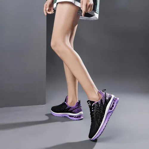 Vista 6 de JARLIF - Tenis deportivos ligeros, transpirables, para correr, gimnasio, talla 2.5 - 7 MX