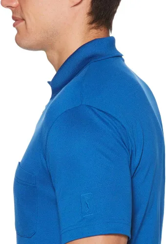 Vista 3 de PGA TOUR Polo Airflux de manga corta para hombre con bolsillo
