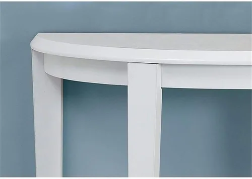 Vista 5 de Mesa consola decorativa para el pasillo, 36 pulgadas de largo, Madera, Blanco