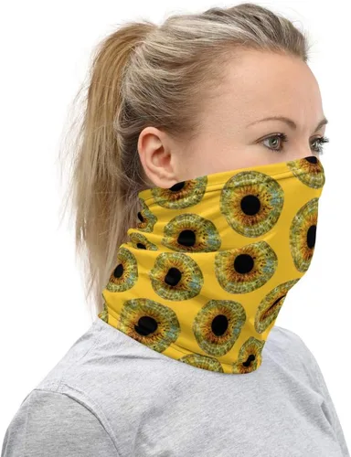 Vista 2 de Feliz de cumpleaños mama Feliz de cumpleaños papa Neck Gaiter Mascarilla facial