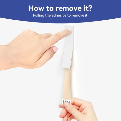 Vista 6 de Tiras para colgar cuadros resistentes, colgadores de fotos para colgar sin daños, kit para colgar cuadros, ganchos para colgar sin clavos, 21 pares