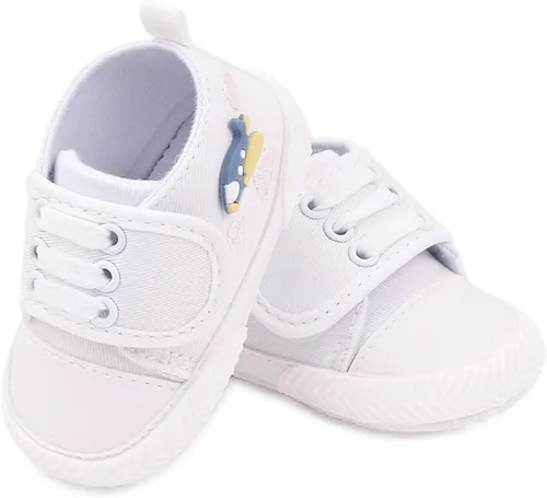 Vista 5 de OAISNIT - Zapatos de lona para bebé, zapatillas de deporte para niños y niñas suaves y antideslizantes para cuna