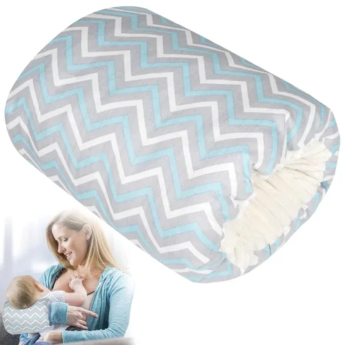 Vista 14 de Almohada de Brazo para Alimentación de Bebé, Almohada de Brazo de Algodón Suave para Lactancia de Recién Nacido, Almohada de Lactancia para Mayor