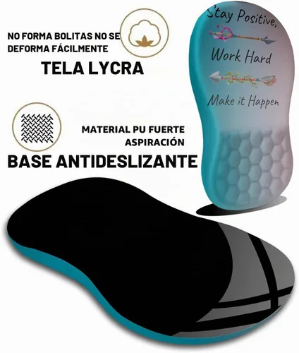 Vista 6 de Alfombrilla de ratón con soporte de muñeca, alfombrilla de ratón ergonómica con punto de masaje, cómoda alfombrilla de ratón para computadora