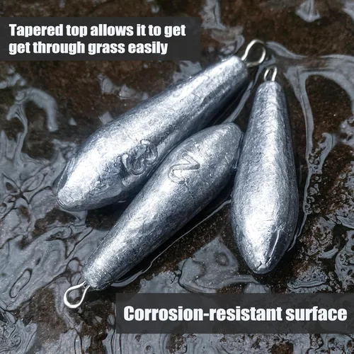 Vista 3 de Pesas de pesca Drop Shot Sinkers para pesca de agua dulce en agua salada