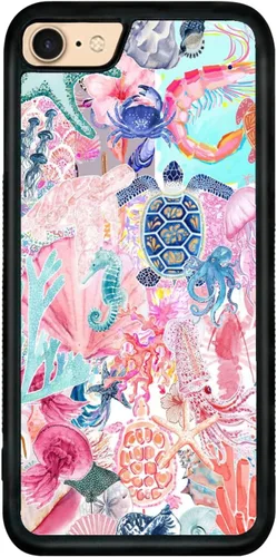 Vista 351 de Funda de teléfono Qizijio estilo azteca a prueba de golpes y protectora para iPhone 7/8/SE