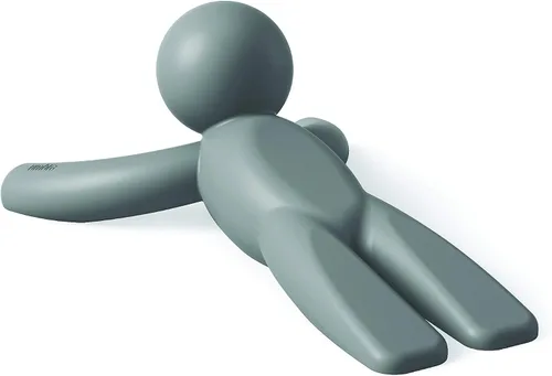 Vista 4 de Umbra Buddy - Tope de puerta, resistente y flexible, acabado suave al tacto, protege tus suelos, color gris