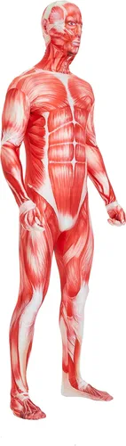 Vista 2 de Frybdfvdf Disfraz unisex de elastano elástico para adulto, traje de cuerpo de hombre que desaparece