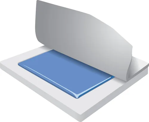 Vista 3 de Kölbs Cojines de gel de uso general para silla de ruedas, 18 x 16 x 2 pulgadas