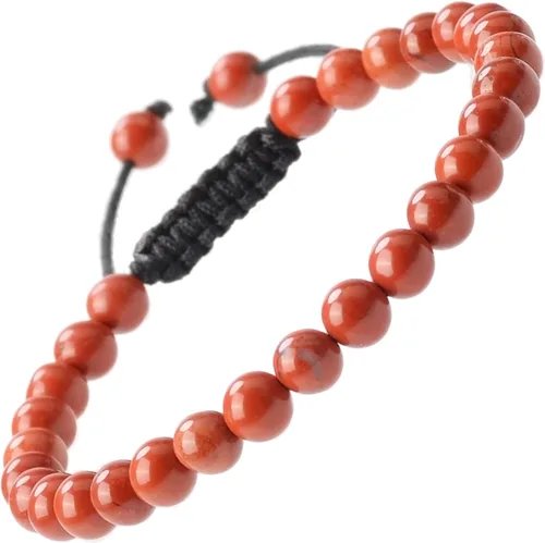 Vista 50 de MASSIVE BEADS - Pulseras ajustables unisex de cuentas de cristal de piedras preciosas con poder curativo natural, de macramé Piedras de 7 chakras