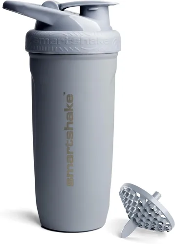 Vista 11 de Smartshake Reforce - Botella mezcladora de proteínas de acero inoxidable, sin aislamiento, unisex, para gimnasio, botellas agitadoras de metal, 30.4