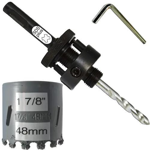Vista 57 de Kit de extensión y eje de sierra perforadora de 7/16 pulgadas: 2 ejes hexagonales de 1/2 pulgadas y extensión de 12 pulgadas para sierras