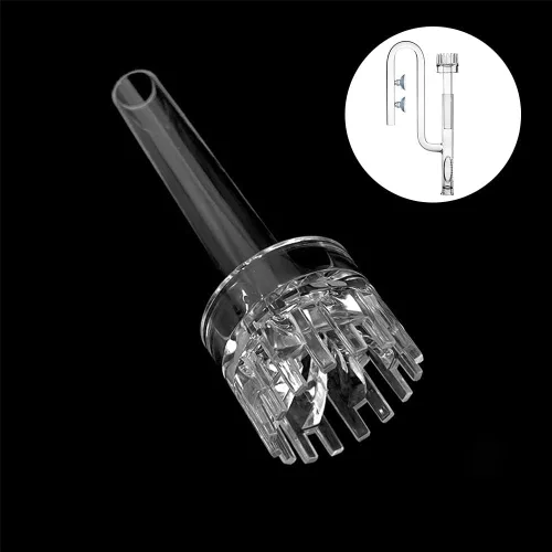 Vista 4 de DONGKER Tubo de lirio de acuario, desnatador de superficie acrílica para tanque de acuario de 5 pulgadas/8 pulgadas (16/0.866 in)