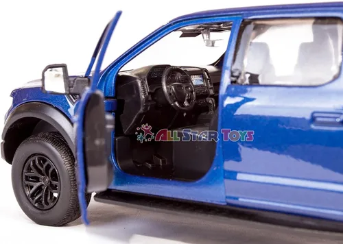 Vista 5 de Motormax 79344 Escala 1:24 2017 Ford F-150 Raptor Azul