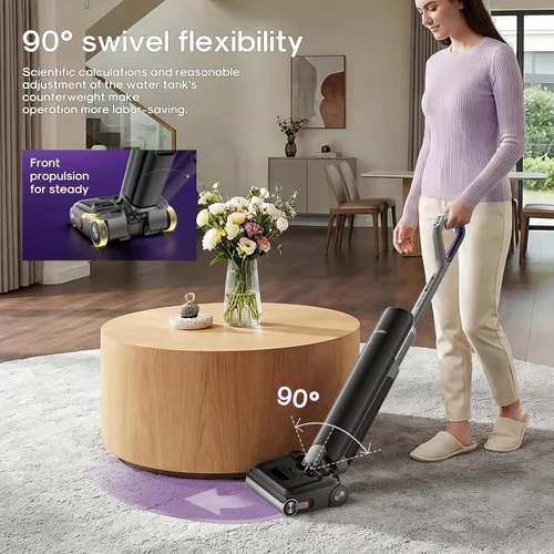 Vista 5 de Eureka Floor Shine 830 Cordless Wet Dry Vacuum Cleaner, 24KPa Vacuum Mop