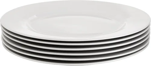 Vista 4 de AmazonBasics – Juego de 6 platos planos