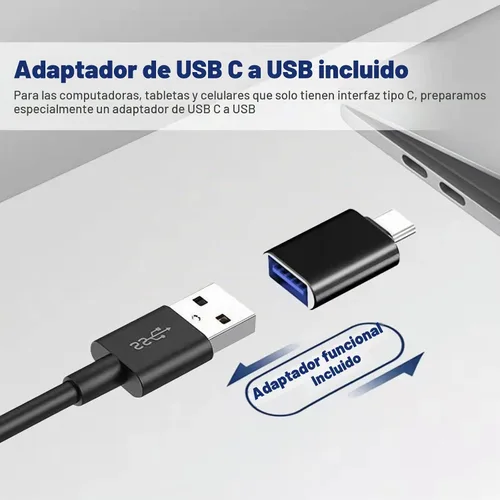 Vista 6 de ZETIY Altavoz de computadora actualizado, altavoz alimentado por USB para escritorio, PC con Windows, Mac. Mini barra de sonido portátil Plug and