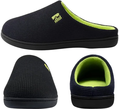 Vista 3 de Pantuflas RockDove para hombre de espuma viscoelástica, dos tonos