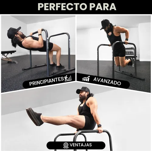 Vista 5 de KAKICLAY Las mejores barras de inmersión prémium más fuertes del mundo con ajustes ajustables ultraestables y pies antideslizantes – Patente