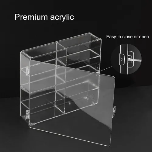 Vista 5 de Vitrina acrílica para autos de juguete y autos de caja de cerillas - 32 ranuras (extra grande)