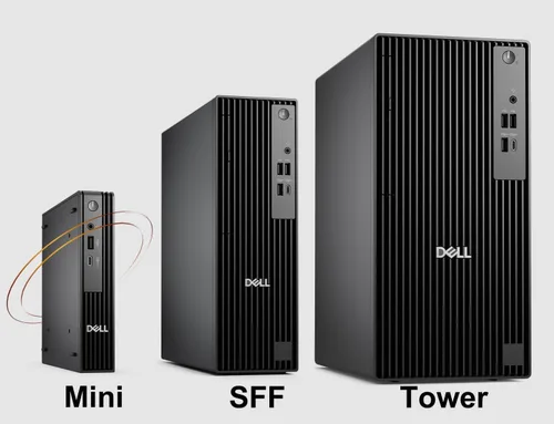 Vista 10 de Dell Pro Micro QCM1250 AI PC (Next Gen OptiPlex 7020 MFF), Intel 14-Core Ultra 5 235T (>Ultra 7 165U), mini escritorio empresarial, computadora IST