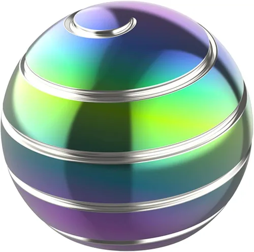 Vista 11 de Juguetes de Escritorio Cinéticos para la Ansiedad, Spinner Fidget de Ilusión Óptica de Cuerpo Completo de 1.77'', Set de Juguetes Giratorios Fidget
