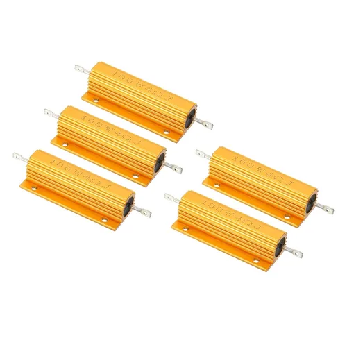 Vista 10 de PATIKIL Resistencia de carcasa de aluminio de 100 W 0.01 ohmios, paquete de 5 resistencias de carcasa de aluminio con carcasa de alambre enrollado