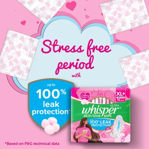 Vista 6 de Whisper Almohadillas sanitarias ultrasuaves - 30 piezas (XL Plus)
